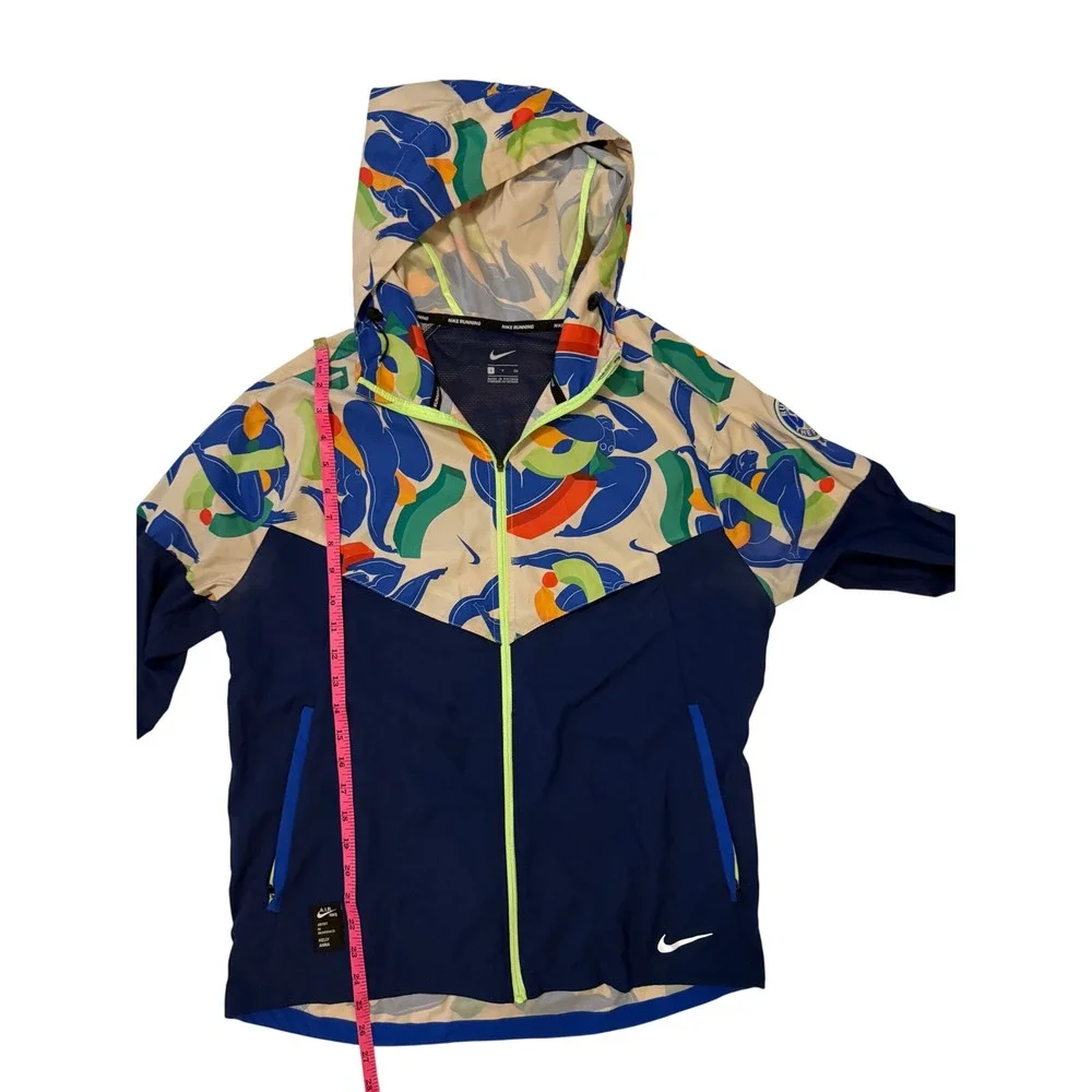 Nike AIR Kelly Anna London Windrunner Running Jacket Navy Multi CZ9184-451 Small